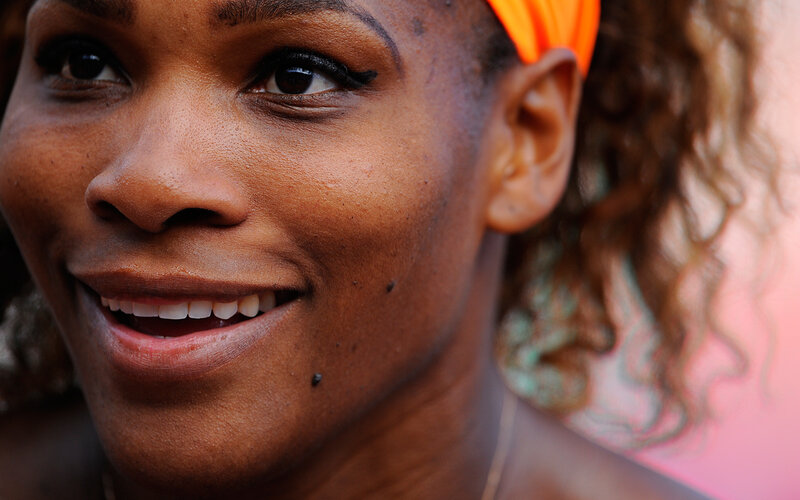 Woman with Orange Headband — Positive