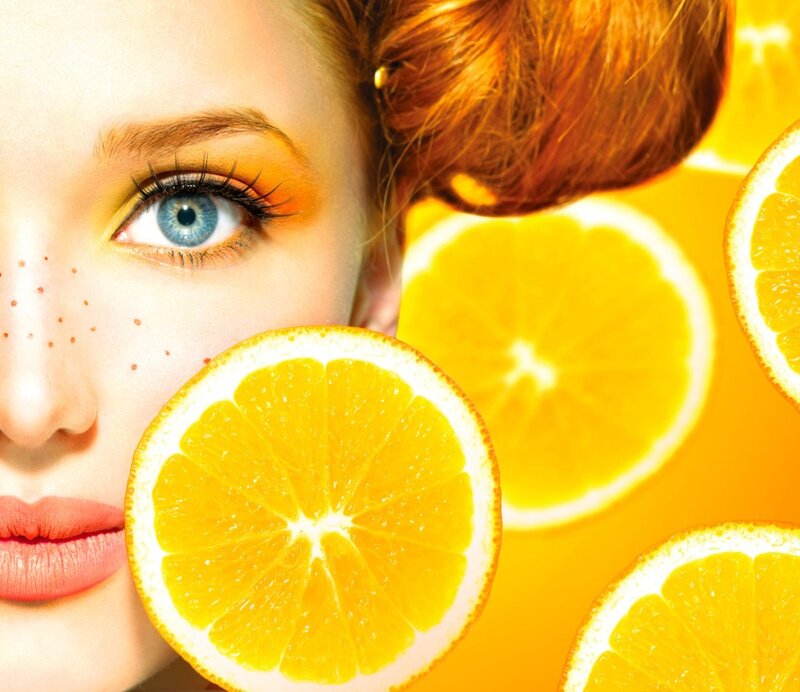 Woman with Orange Slices