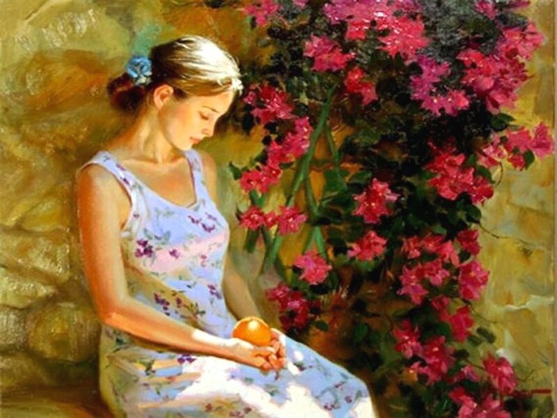 Woman with Orange