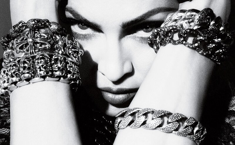 woman with ornate bracelets