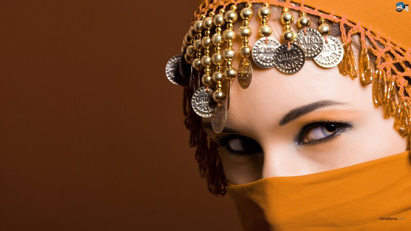 woman with ornate headpiece