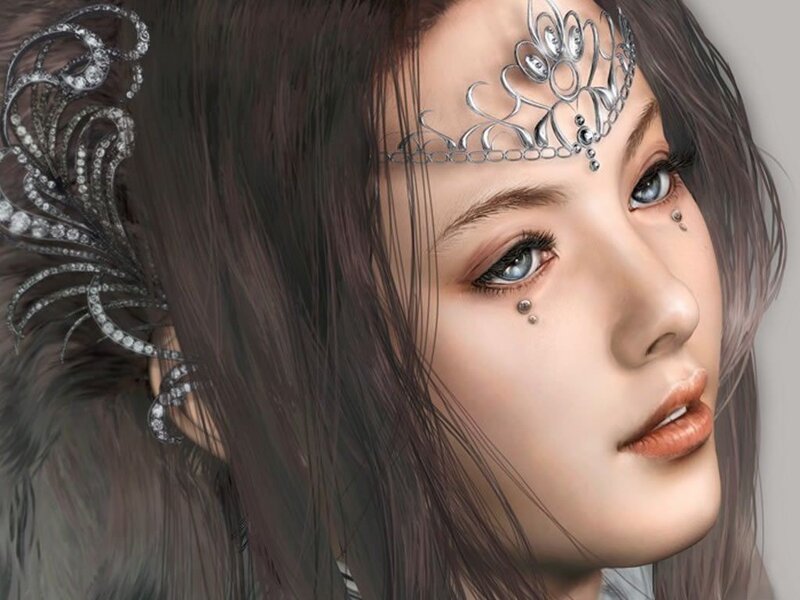 woman with ornate headpiece