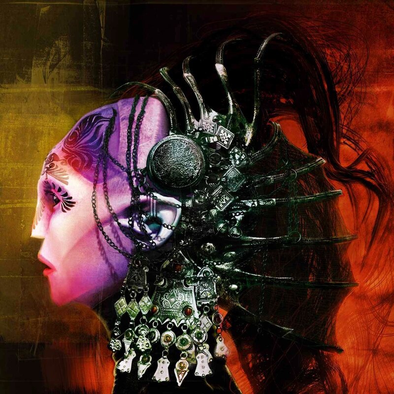 woman with ornate headpiece