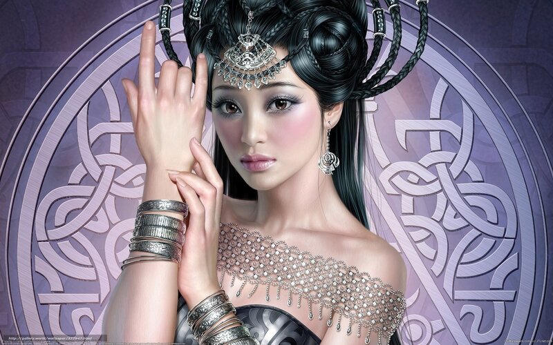 woman with ornate jewelry