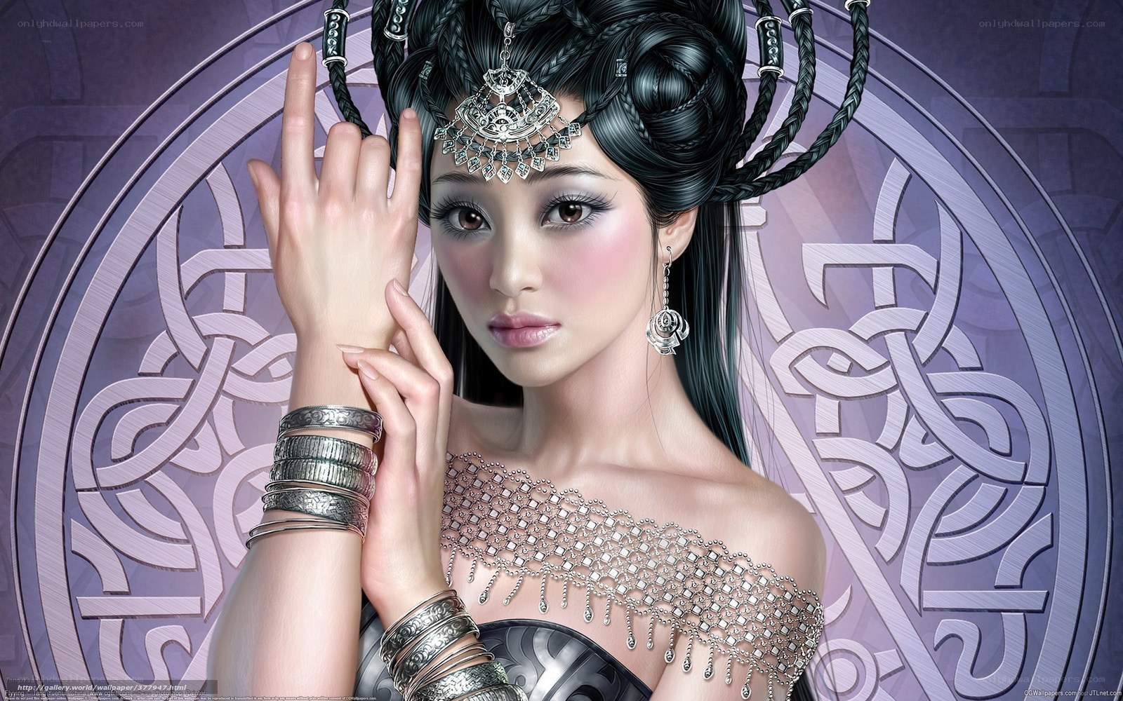 woman with ornate jewelry