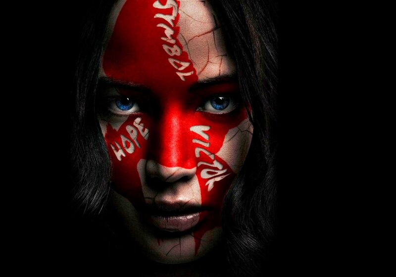 Woman with Painted Face — Black, Dramatic