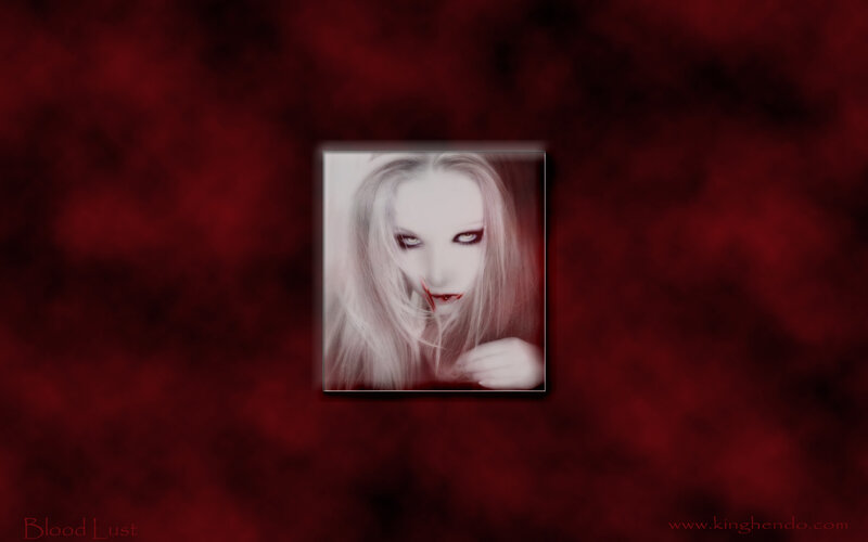Woman with Pale Makeup — Red