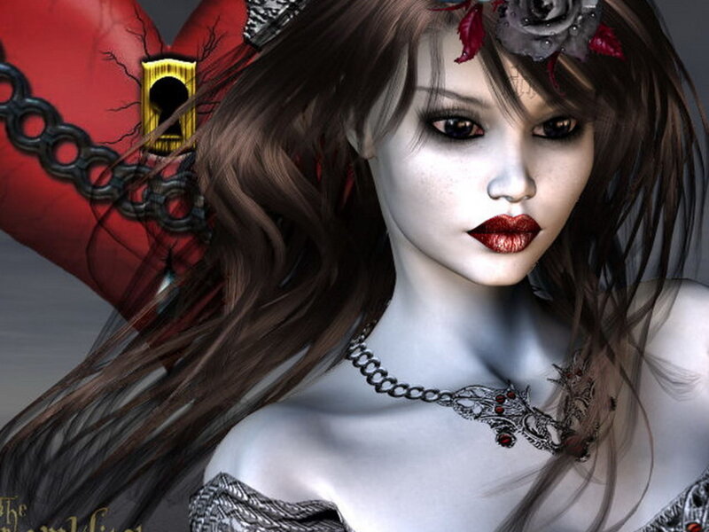 Woman with Pale Skin — White, Dramatic