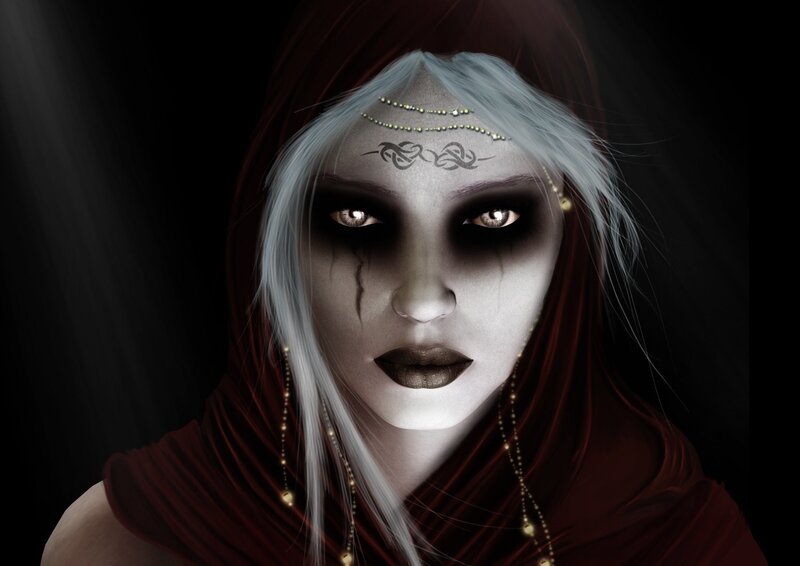 Woman with Pale Skin — White