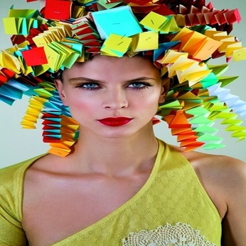 Woman with Paper Hat