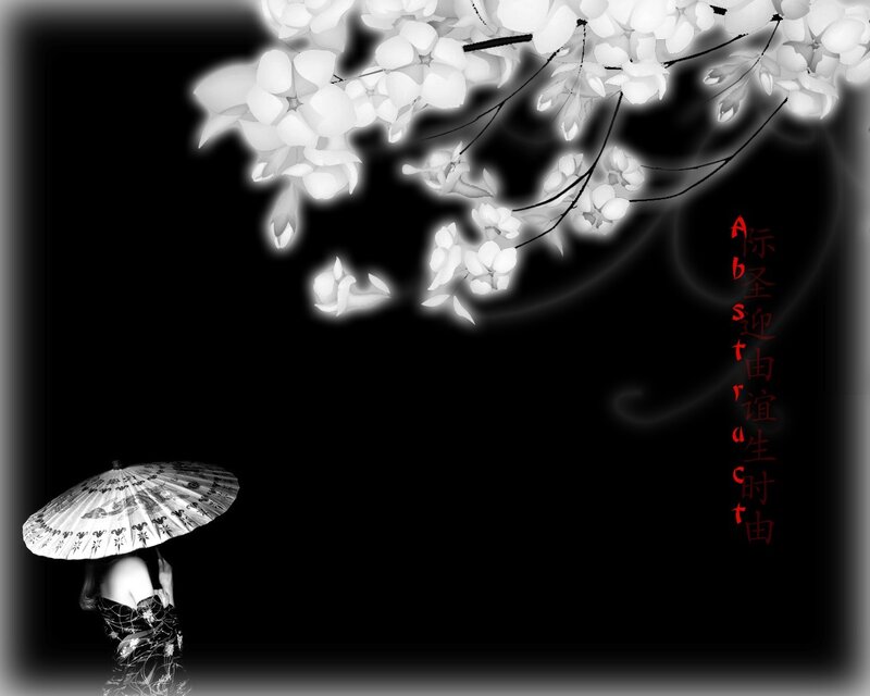 Woman with Parasol — Black