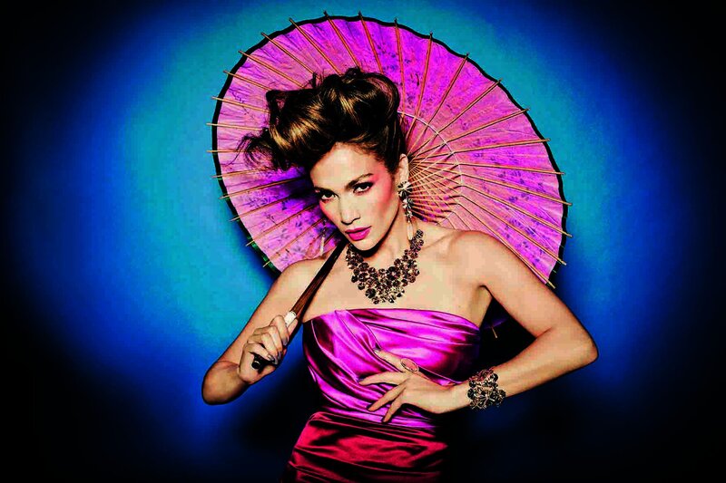 Woman with Parasol — Purple, Dramatic