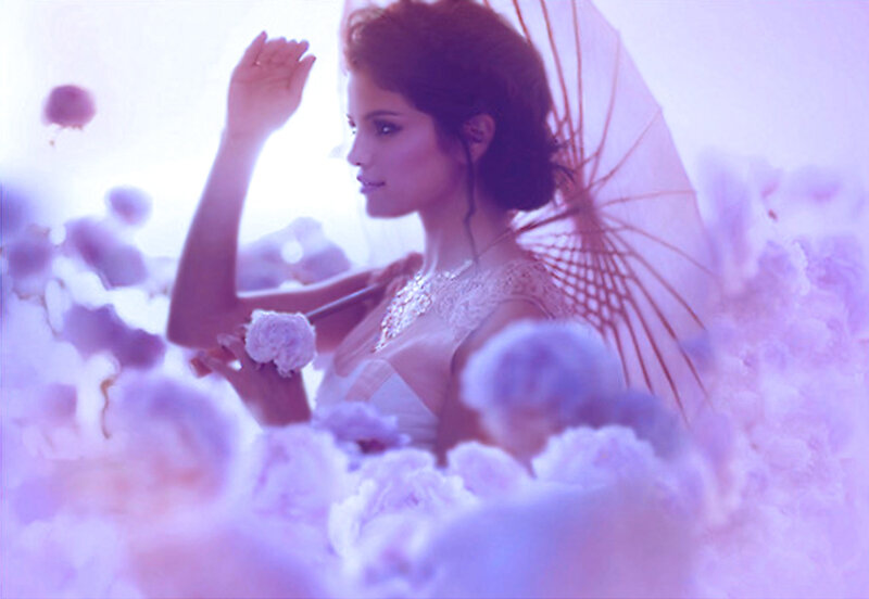 Woman with Parasol — Purple
