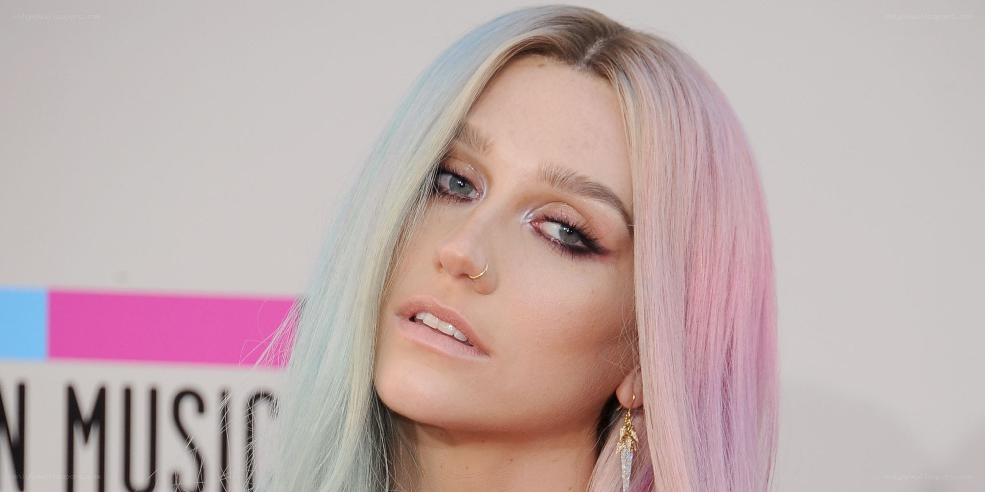 woman with pastel hair