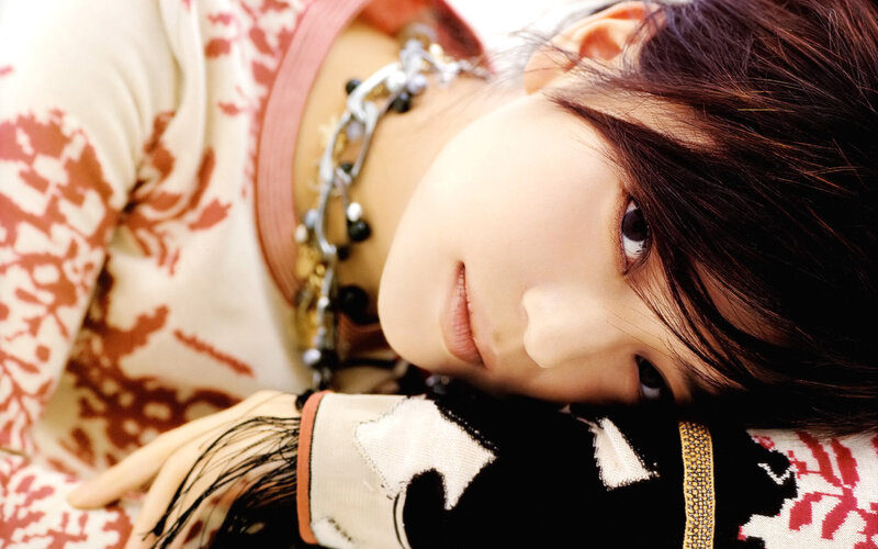 woman with patterned sweater
