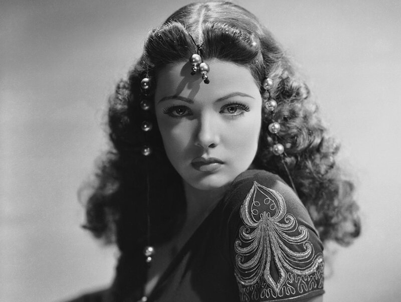 Woman with Pearl Headpiece — Black