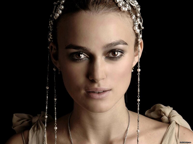 woman with pearl headpiece