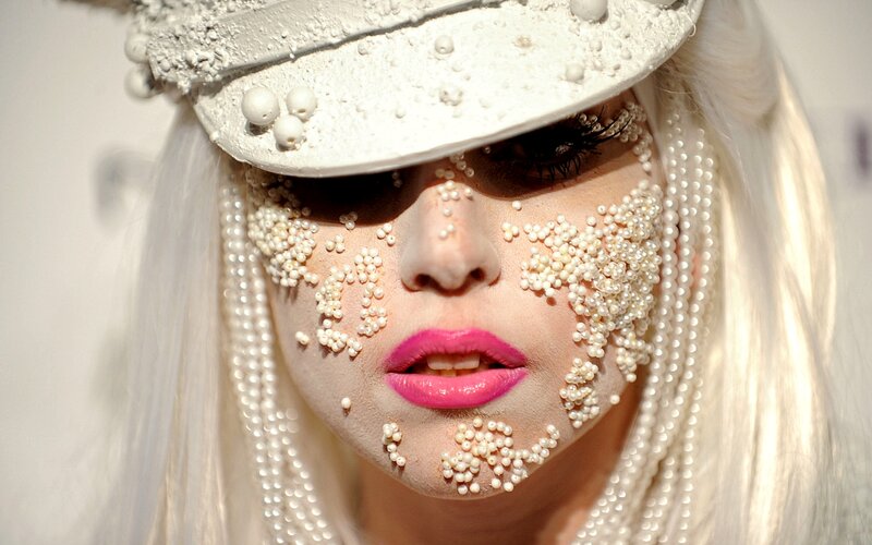 Woman with Pearl Makeup — White