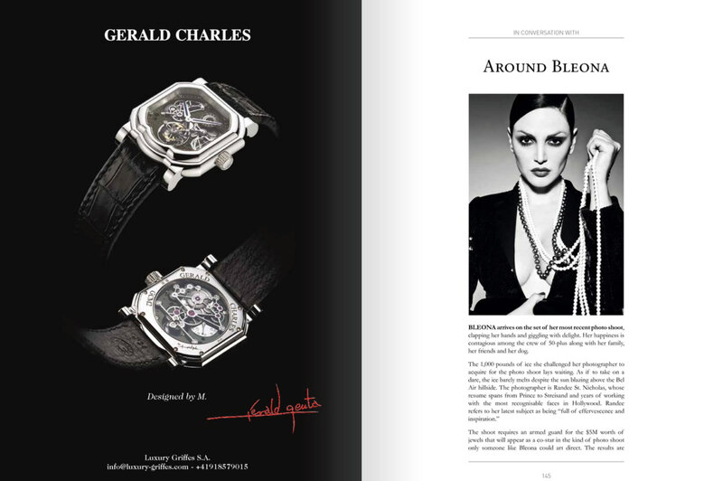 Woman with Pearls — Black, Dramatic, Photograph, Watches