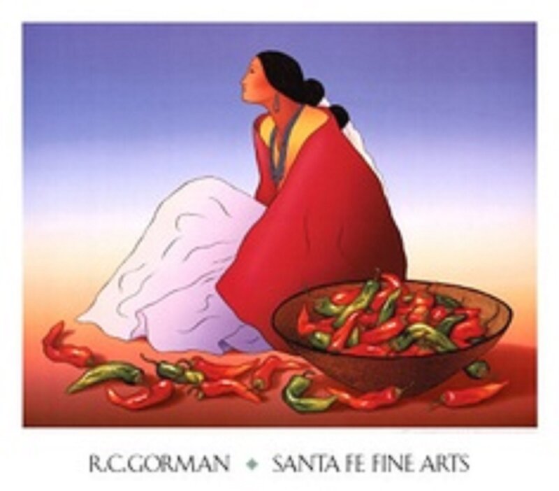 Woman with Peppers