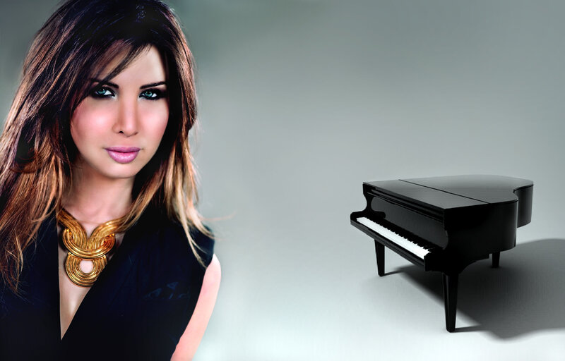 woman with piano