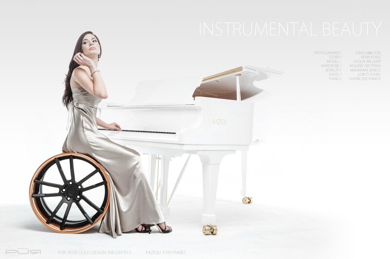 woman with piano beauty