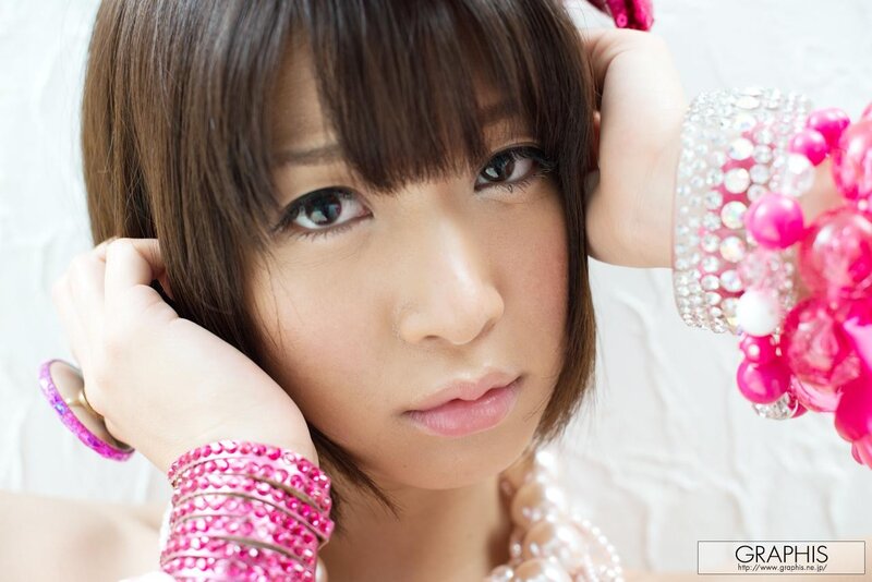 woman with pink accessories