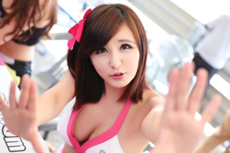 Woman with Pink Bow — Playful