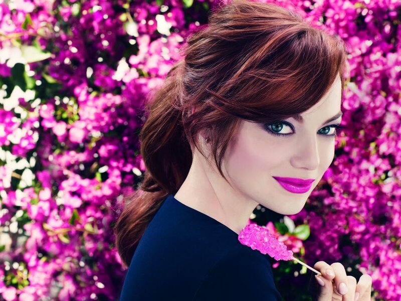 Woman with Pink Candy