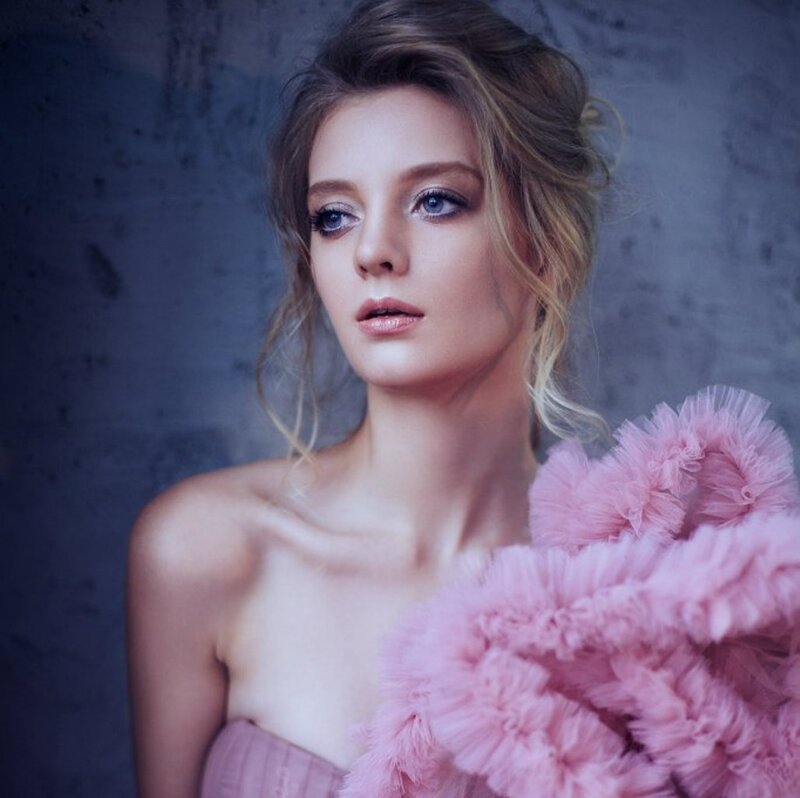 Woman with Pink Dress — Dramatic