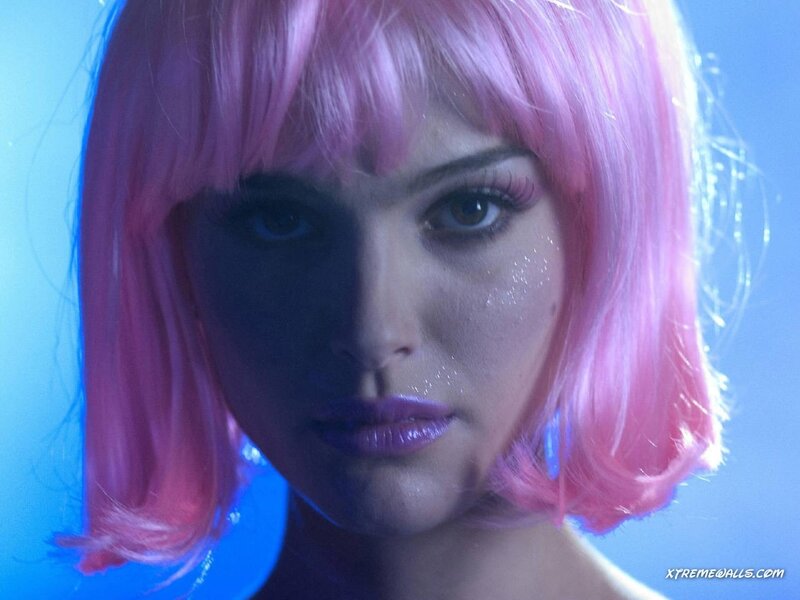 woman with pink hair
