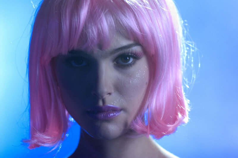 woman with pink hair