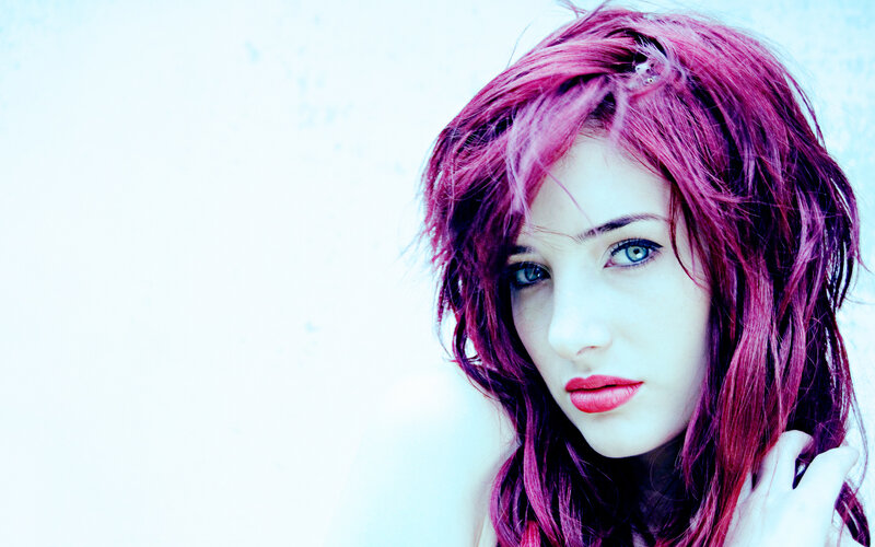 Woman with Pink Hair — Cool