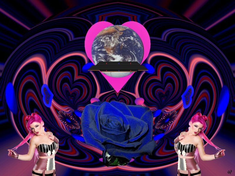 Woman with Pink Hair — Psychedelic