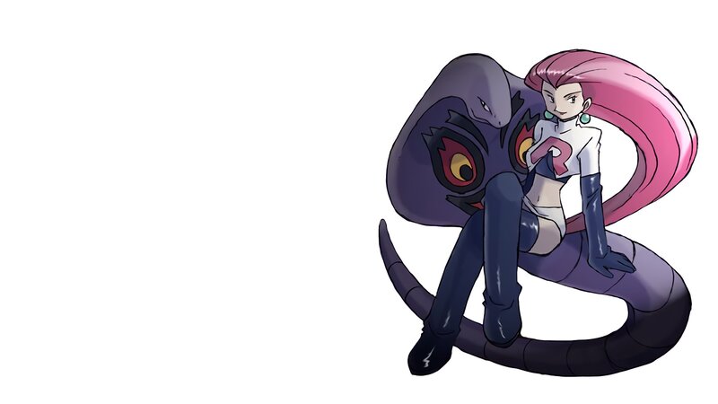 Woman with Pink Hair — Purple, Calm