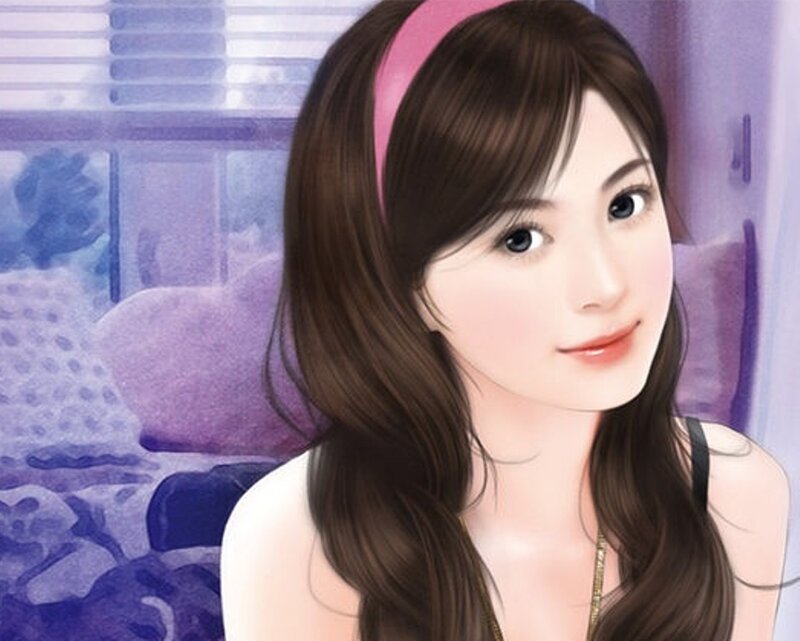 woman with pink headband