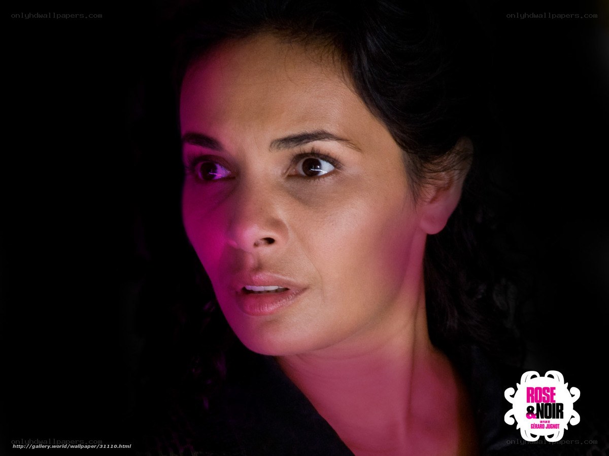 woman with pink lighting