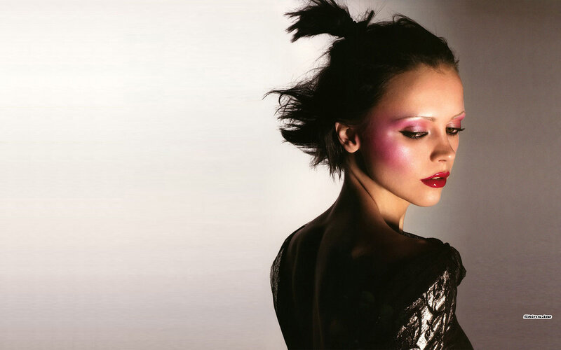 woman with pink makeup