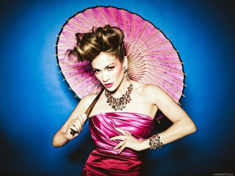 Woman with Pink Parasol — Blue, Dramatic