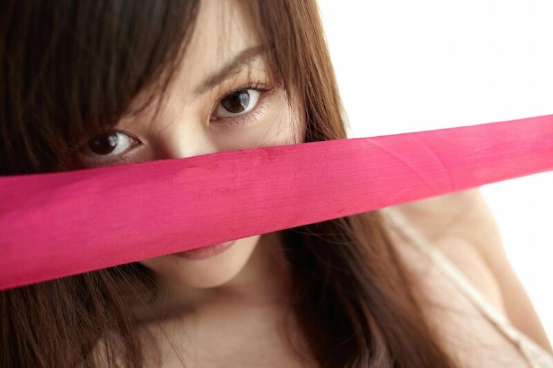 woman with pink ribbon