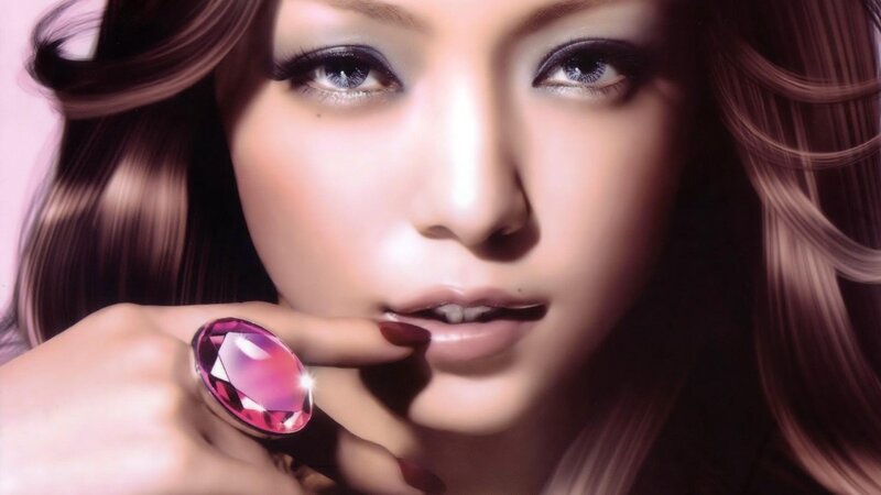 Woman with Pink Ring — Dramatic