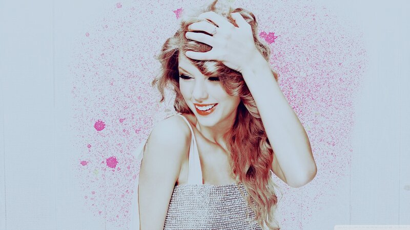 woman with pink splatters