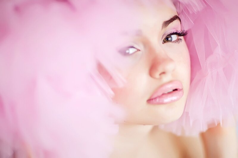 Woman with Pink Tulle — Dreamy