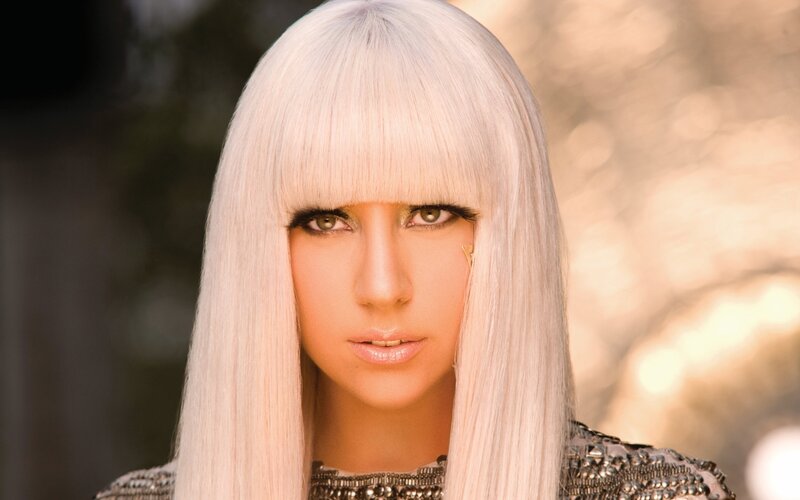 Woman with Platinum Hair — White, Dramatic