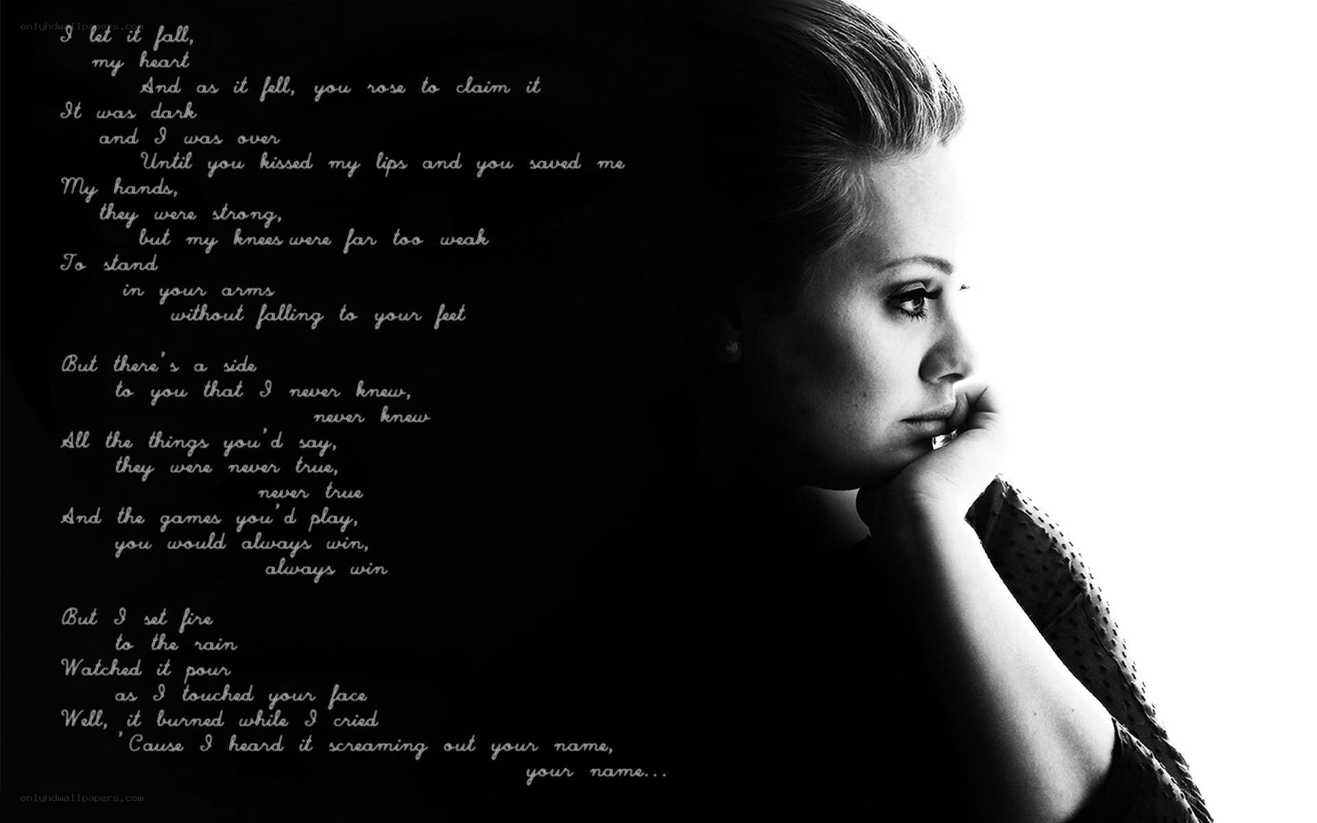 woman with poem text