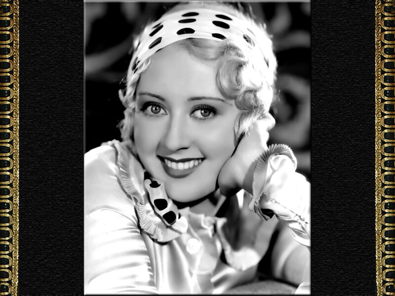 Woman with Polka-dot Headband — Black
