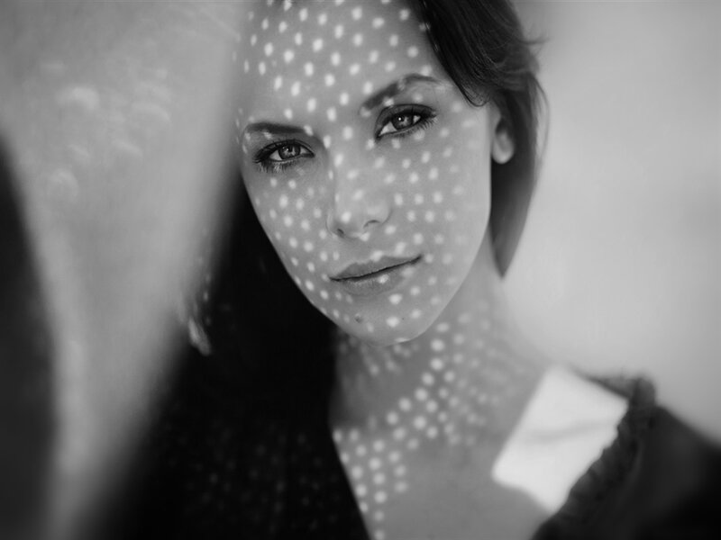 Woman with Polka-dot Light