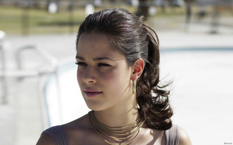 woman with ponytail outdoors