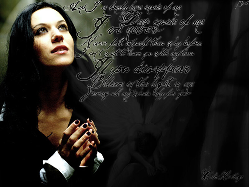 woman with prayer hands
