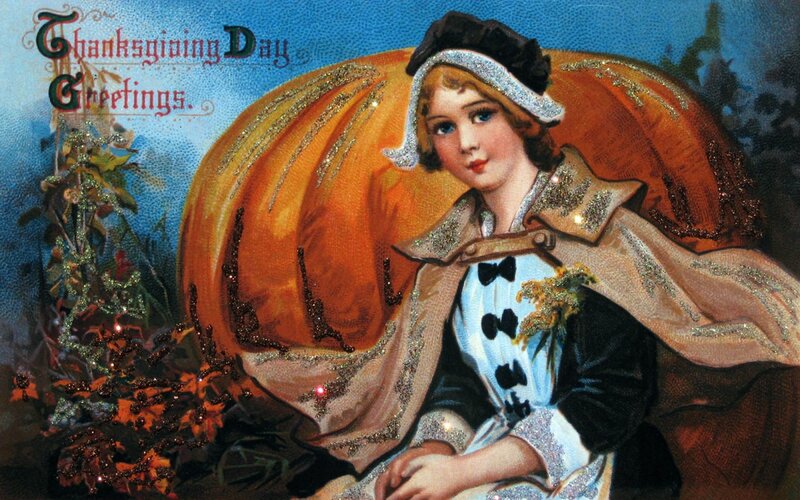 Woman with Pumpkin — Orange